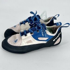 Evolv Skyhawk Climbing Shoes Womens US 8.5 EU 39.5 Lace Up Leather Trax Rubber